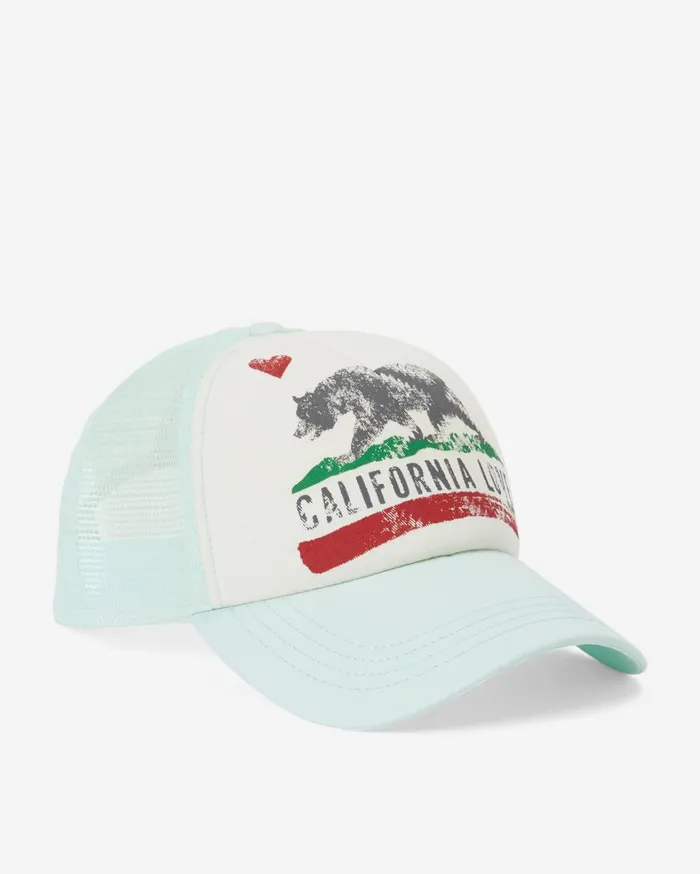 Billabong Hats and Beanies Women Pitstop Trucker Hat Soft Mint Billabong Hats and Beanies Women Pitstop Trucker Hat Soft Mint