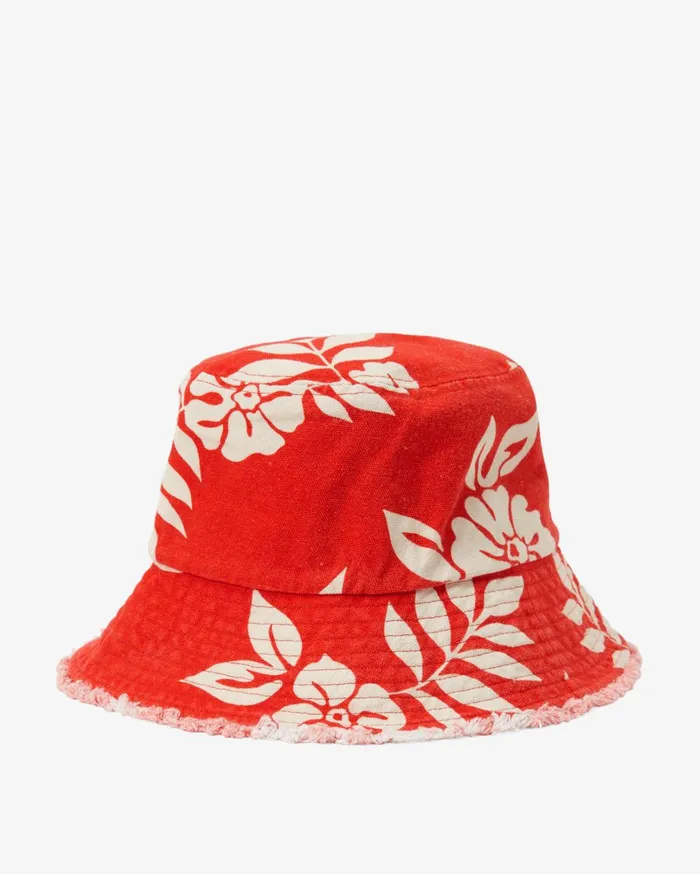 Billabong Hats and Beanies Women Suns Out Bucket Hat Red Aloha Billabong Hats and Beanies Women Suns Out Bucket Hat Red Aloha