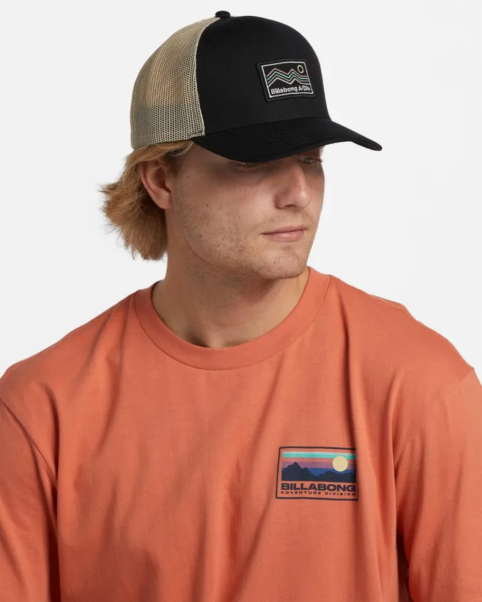 Billabong Hats Men ADiv Walled Trucker Hat Black