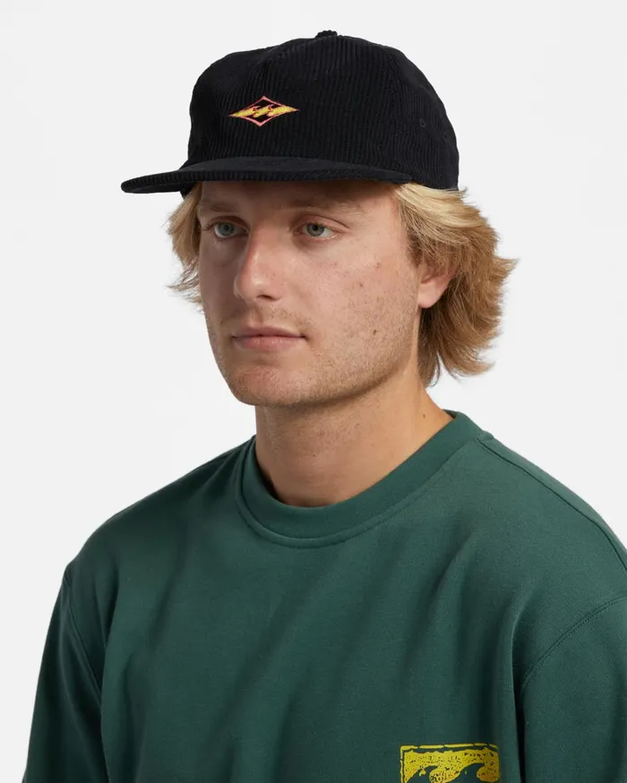 Billabong Hats Men Heritage Baseball Hat Charcoal