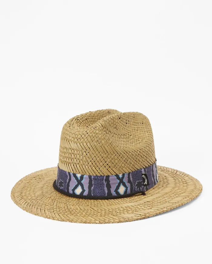 Billabong Hats Men Mai Tides Straw Lifeguard Hat Dusty Grape