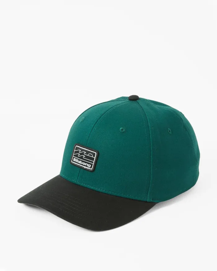 Billabong Hats Men Walled Snapback Hat Deep Teal