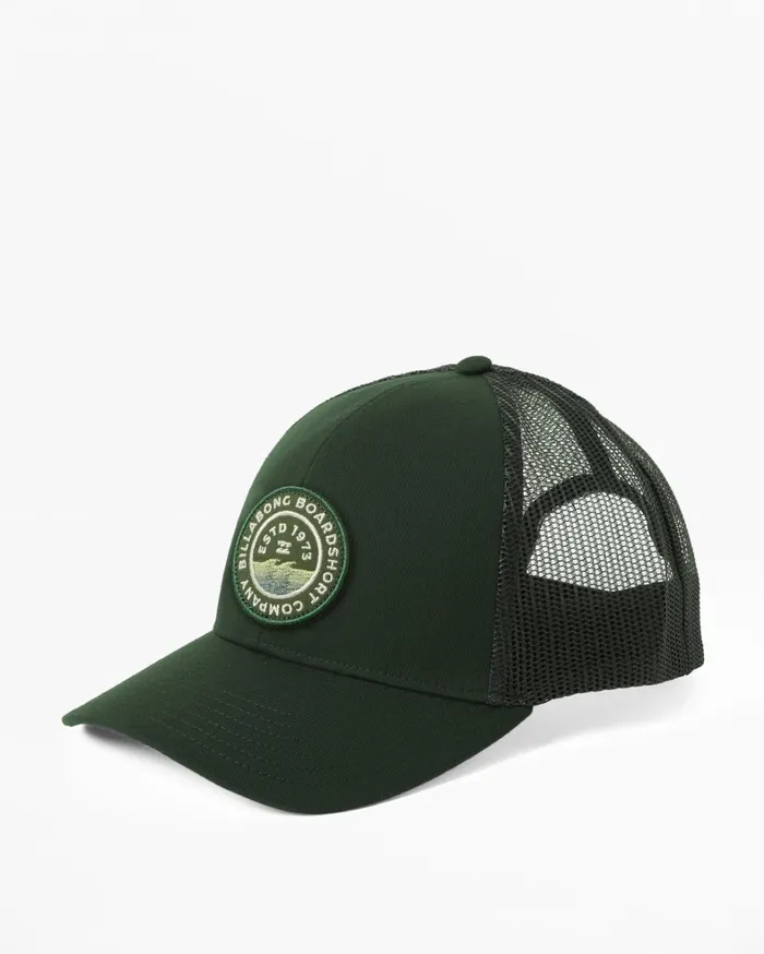 Billabong Hats Men Walled Trucker Hat Dark Forest