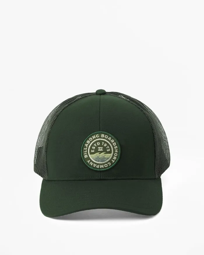 Billabong Hats Men Walled Trucker Hat Dark Forest Billabong Hats Men Walled Trucker Hat Dark Forest