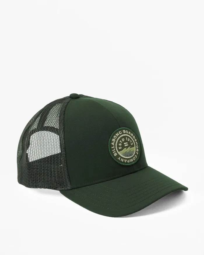 Billabong Hats Men Walled Trucker Hat Dark Forest Billabong Hats Men Walled Trucker Hat Dark Forest
