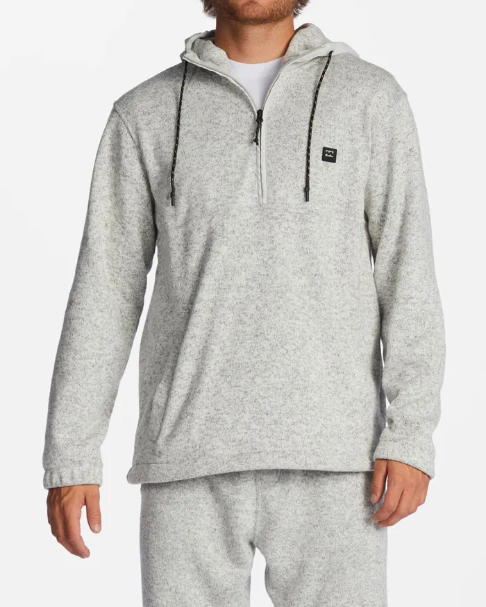 Billabong Hoodies and Fleece Men ADiv Boundary Hooded HalfZip Pullover Grey Heather Billabong Hoodies and Fleece Men ADiv Boundary Hooded HalfZip Pullover Grey Heather