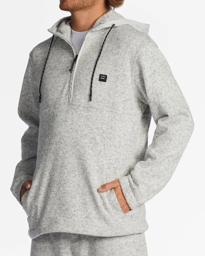 Billabong Hoodies and Fleece Men ADiv Boundary Hooded HalfZip Pullover Grey Heather Billabong Hoodies and Fleece Men ADiv Boundary Hooded HalfZip Pullover Grey Heather