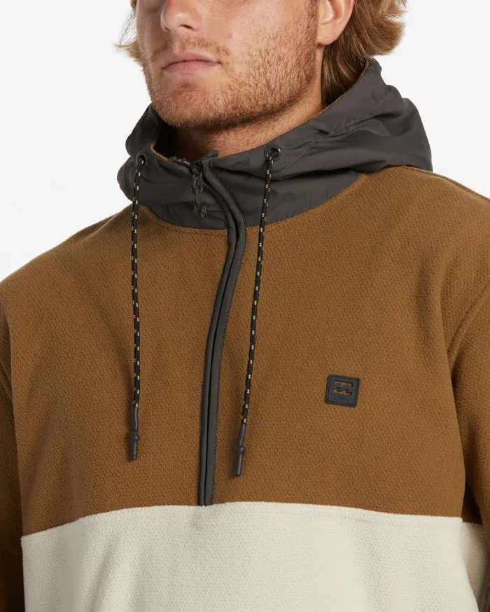 Billabong Hoodies and Fleece Men ADiv Boundary Hooded HalfZip Pullover Otter Billabong Hoodies and Fleece Men ADiv Boundary Hooded HalfZip Pullover Otter