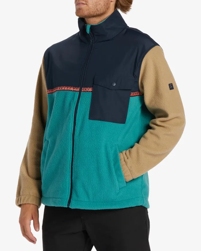 Billabong Hoodies and Fleece Men ADiv Boundary Trail ZipUp Fleece Pacific Billabong Hoodies and Fleece Men ADiv Boundary Trail ZipUp Fleece Pacific