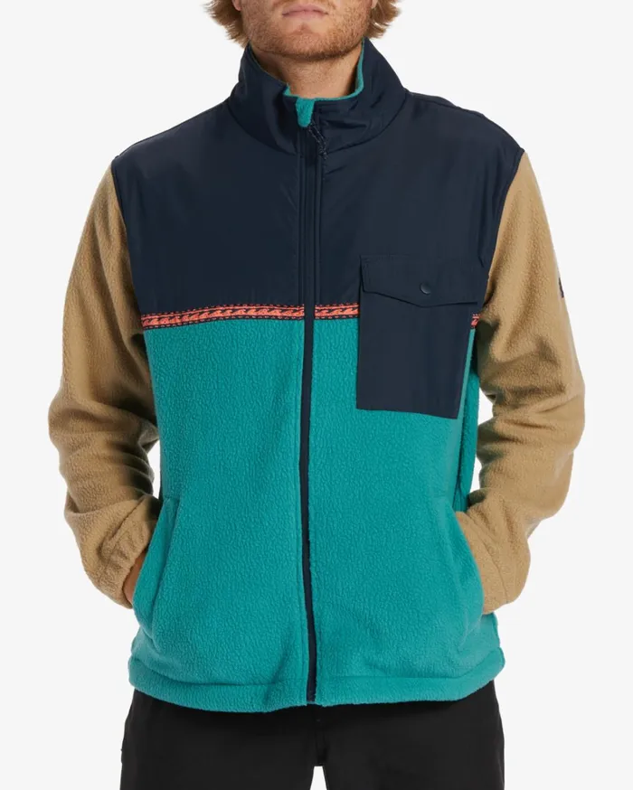 Billabong Hoodies and Fleece Men ADiv Boundary Trail ZipUp Fleece Pacific Billabong Hoodies and Fleece Men ADiv Boundary Trail ZipUp Fleece Pacific