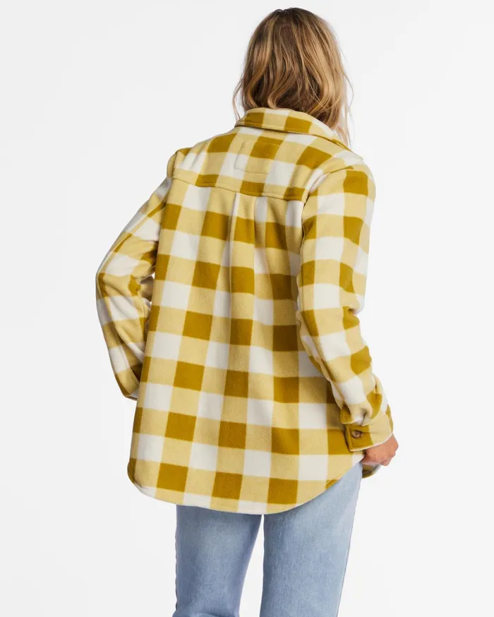 Billabong Hoodies and Fleece Women ADiv Forge Fleece Flannel Shacket Fresh Moss Billabong Hoodies and Fleece Women ADiv Forge Fleece Flannel Shacket Fresh Moss