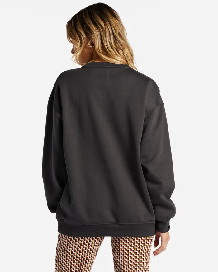 Billabong Hoodies and Fleece Women Energy And Wisdom Sweatshirt Off Black Billabong Hoodies and Fleece Women Energy And Wisdom Sweatshirt Off Black
