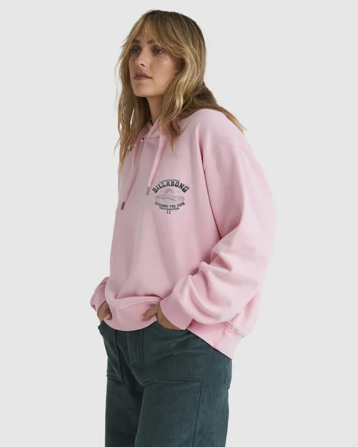 Billabong Hoodies and Fleece Women Good Waves Rio Hoodie Soft Pink Billabong Hoodies and Fleece Women Good Waves Rio Hoodie Soft Pink