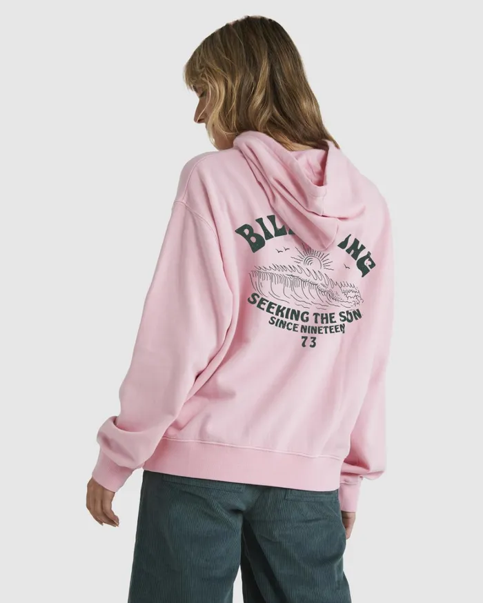 Billabong Hoodies and Fleece Women Good Waves Rio Hoodie Soft Pink Billabong Hoodies and Fleece Women Good Waves Rio Hoodie Soft Pink