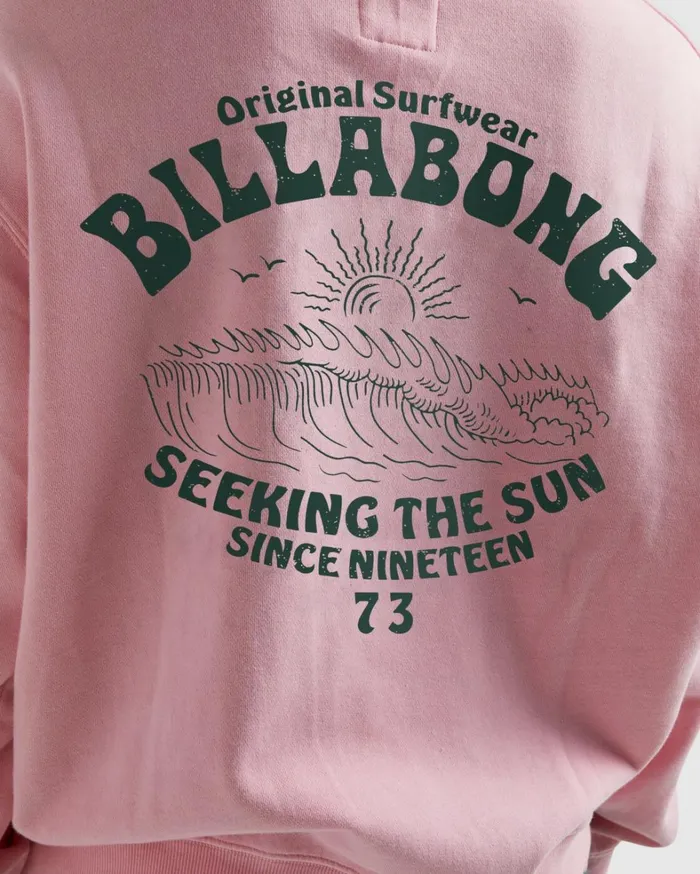 Billabong Hoodies and Fleece Women Good Waves Rio Hoodie Soft Pink Billabong Hoodies and Fleece Women Good Waves Rio Hoodie Soft Pink
