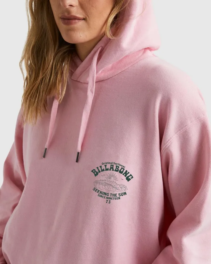 Billabong Hoodies and Fleece Women Good Waves Rio Hoodie Soft Pink Billabong Hoodies and Fleece Women Good Waves Rio Hoodie Soft Pink