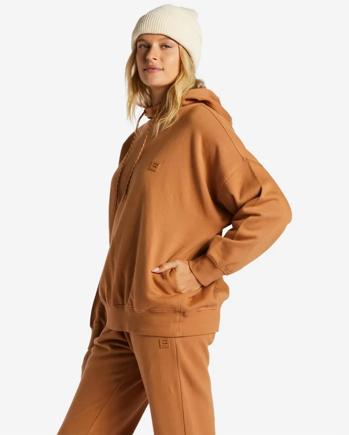 Billabong Hoodies and Fleece Women Halifax Hoodie Caramel Billabong Hoodies and Fleece Women Halifax Hoodie Caramel