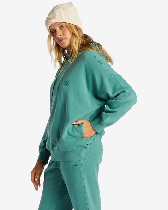 Billabong Hoodies and Fleece Women Halifax Hoodie Pine Billabong Hoodies and Fleece Women Halifax Hoodie Pine