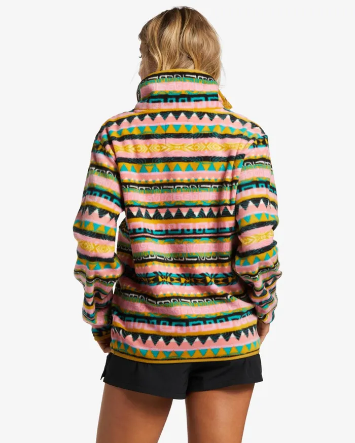Billabong Hoodies and Fleece Women Switchback Lite Mock Neck Fleece Multi Billabong Hoodies and Fleece Women Switchback Lite Mock Neck Fleece Multi