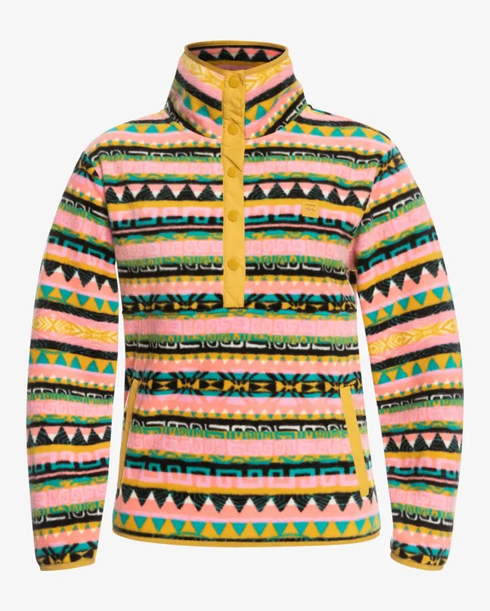 Billabong Hoodies and Fleece Women Switchback Lite Mock Neck Fleece Multi Billabong Hoodies and Fleece Women Switchback Lite Mock Neck Fleece Multi
