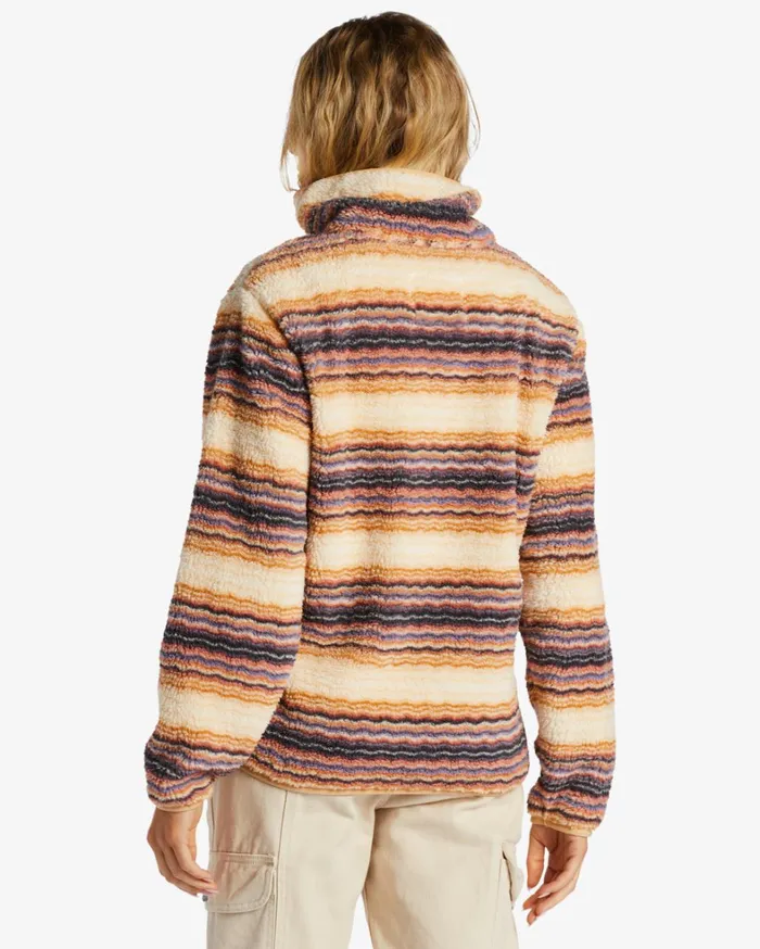 Billabong Hoodies and Fleece Women Switchback Mock Neck Fleece Oat Billabong Hoodies and Fleece Women Switchback Mock Neck Fleece Oat