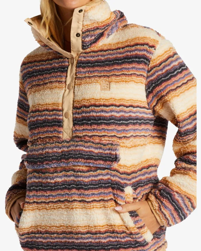 Billabong Hoodies and Fleece Women Switchback Mock Neck Fleece Oat Billabong Hoodies and Fleece Women Switchback Mock Neck Fleece Oat