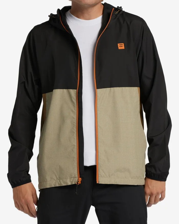 Billabong Jackets Men ADiv Transport Windbreaker Jacket Clay