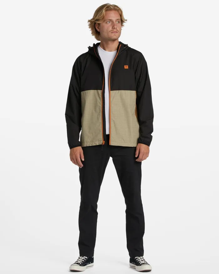 Billabong Jackets Men ADiv Transport Windbreaker Jacket Clay Billabong Jackets Men ADiv Transport Windbreaker Jacket Clay