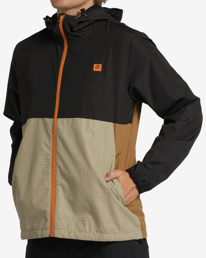 Billabong Jackets Men ADiv Transport Windbreaker Jacket Clay Billabong Jackets Men ADiv Transport Windbreaker Jacket Clay