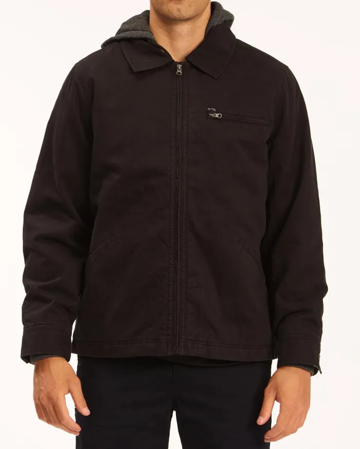 Billabong Jackets Men Barlow Hooded Jacket Black Billabong Jackets Men Barlow Hooded Jacket Black