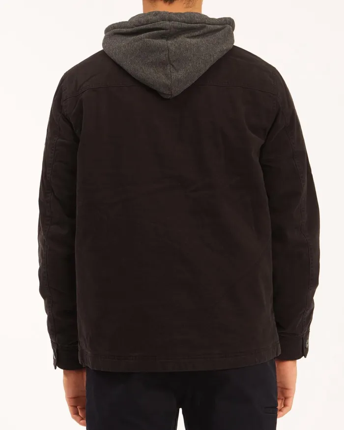 Billabong Jackets Men Barlow Hooded Jacket Black Billabong Jackets Men Barlow Hooded Jacket Black