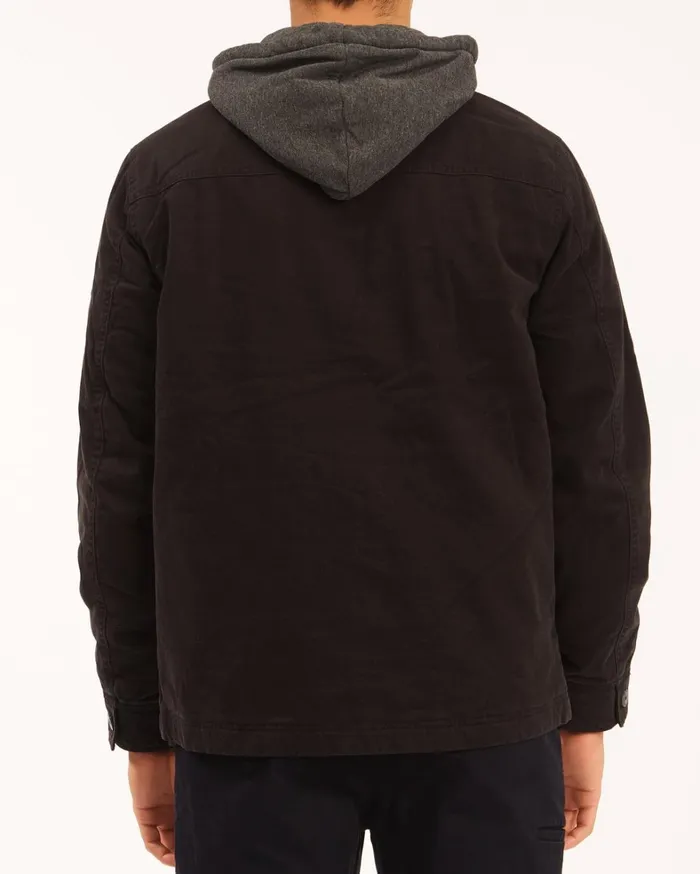Billabong Jackets Men Barlow Hooded Jacket Black Billabong Jackets Men Barlow Hooded Jacket Black