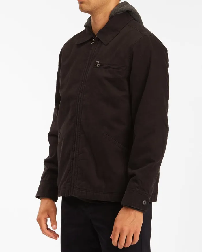 Billabong Jackets Men Barlow Hooded Jacket Black Billabong Jackets Men Barlow Hooded Jacket Black