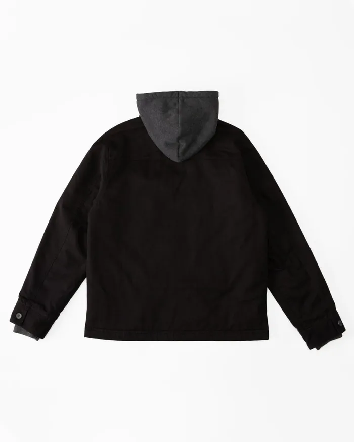 Billabong Jackets Men Barlow Hooded Jacket Black Billabong Jackets Men Barlow Hooded Jacket Black