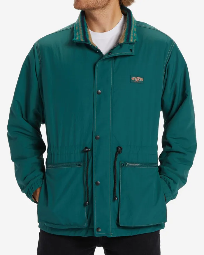 Billabong Jackets Men Gnaraloo Reversible Jacket Deep Teal