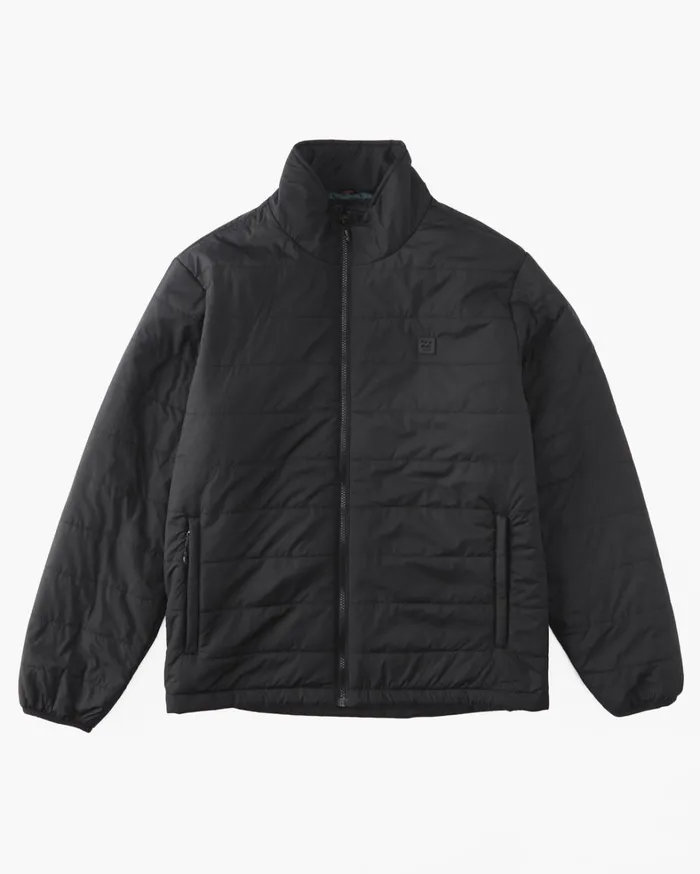 Billabong Jackets Men Prism Mock Quilted Jacket Black Billabong Jackets Men Prism Mock Quilted Jacket Black