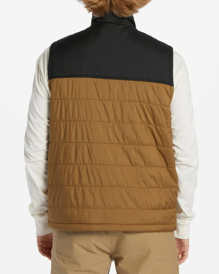 Billabong Jackets Men Prism Vest Quilted Vest Otter Billabong Jackets Men Prism Vest Quilted Vest Otter