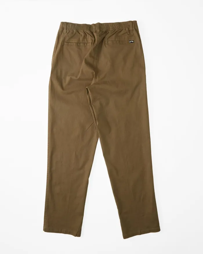 Billabong Jeans and Pants Men Larry Beach Elastic Waist Pants Military Billabong Jeans and Pants Men Larry Beach Elastic Waist Pants Military
