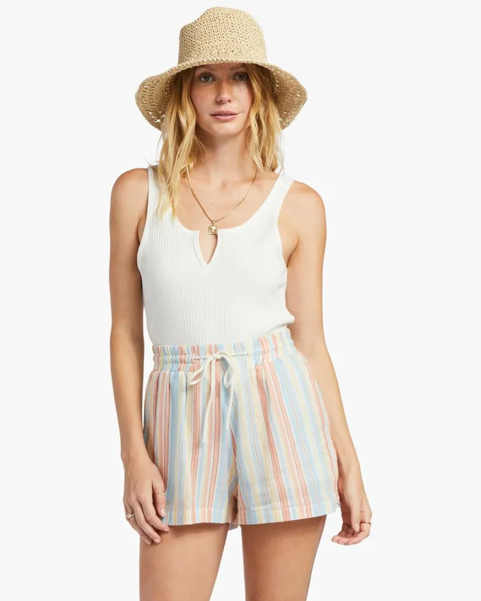 Billabong Matching Sets Women Day Tripper Elastic Shorts Salt Crystal 6 Billabong Matching Sets Women Day Tripper Elastic Shorts Salt Crystal 6
