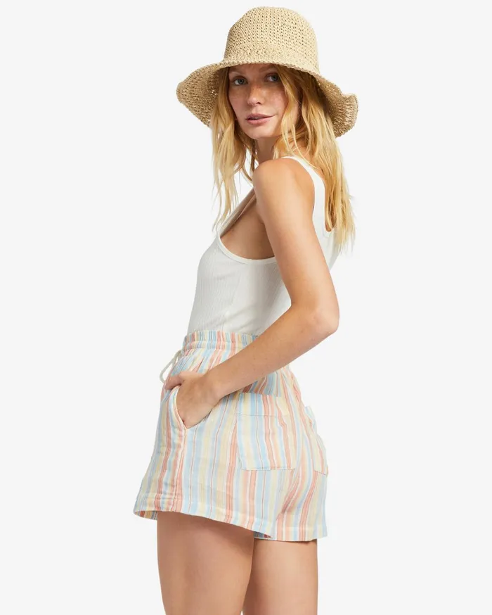 Billabong Matching Sets Women Day Tripper Elastic Shorts Salt Crystal 6 Billabong Matching Sets Women Day Tripper Elastic Shorts Salt Crystal 6