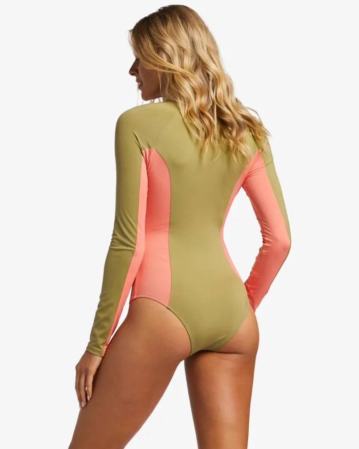 Billabong One Pieces Women ADiv Biarritz Long Sleeve Swimsuit Cedar Billabong One Pieces Women ADiv Biarritz Long Sleeve Swimsuit Cedar