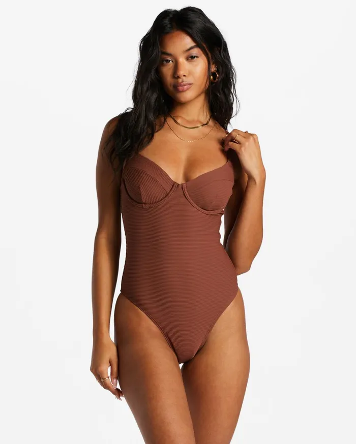 Billabong One Pieces Women Tanlines OnePiece Swimsuit Mocha Billabong One Pieces Women Tanlines OnePiece Swimsuit Mocha