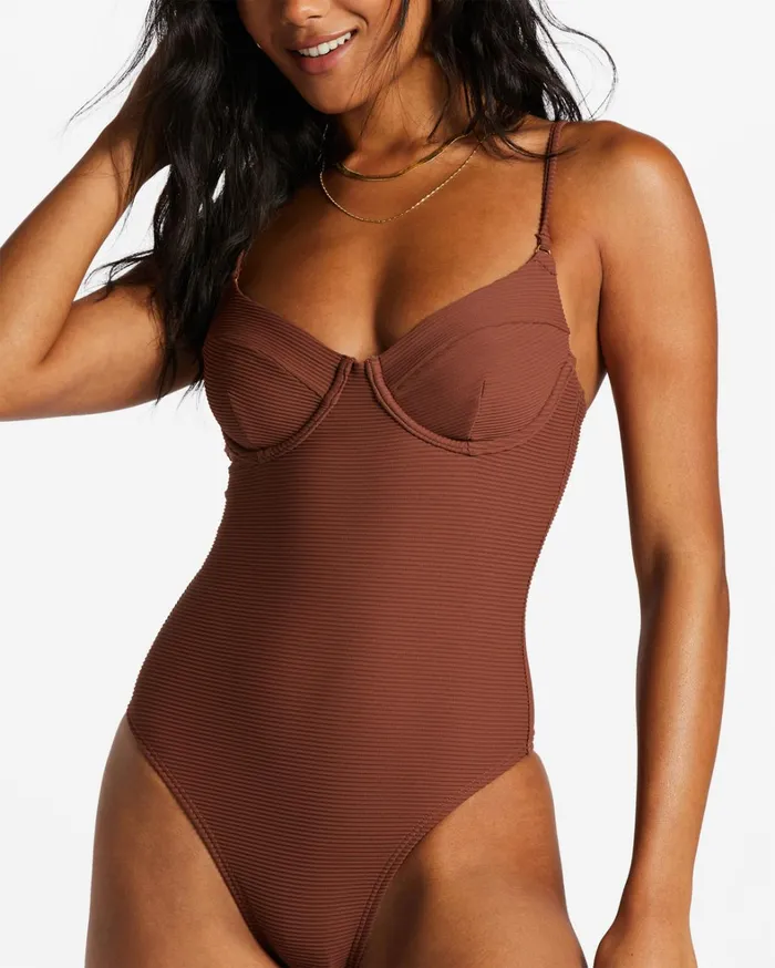 Billabong One Pieces Women Tanlines OnePiece Swimsuit Mocha Billabong One Pieces Women Tanlines OnePiece Swimsuit Mocha