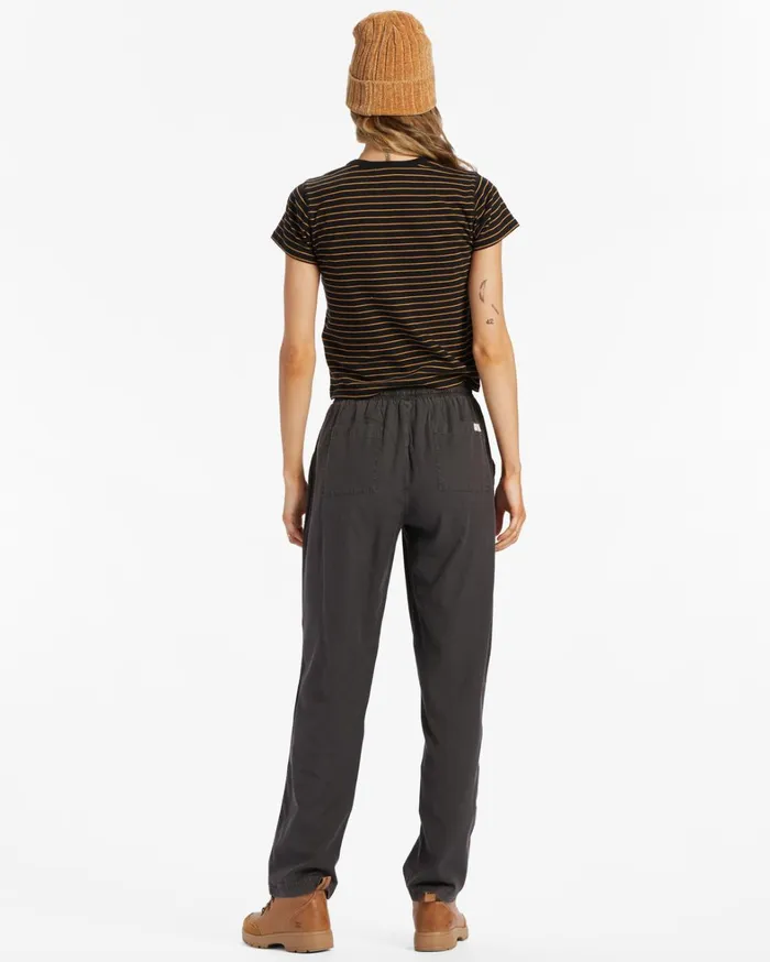 Billabong Pants Women Beachy Keen Woven Pant Off Black 1 Billabong Pants Women Beachy Keen Woven Pant Off Black 1