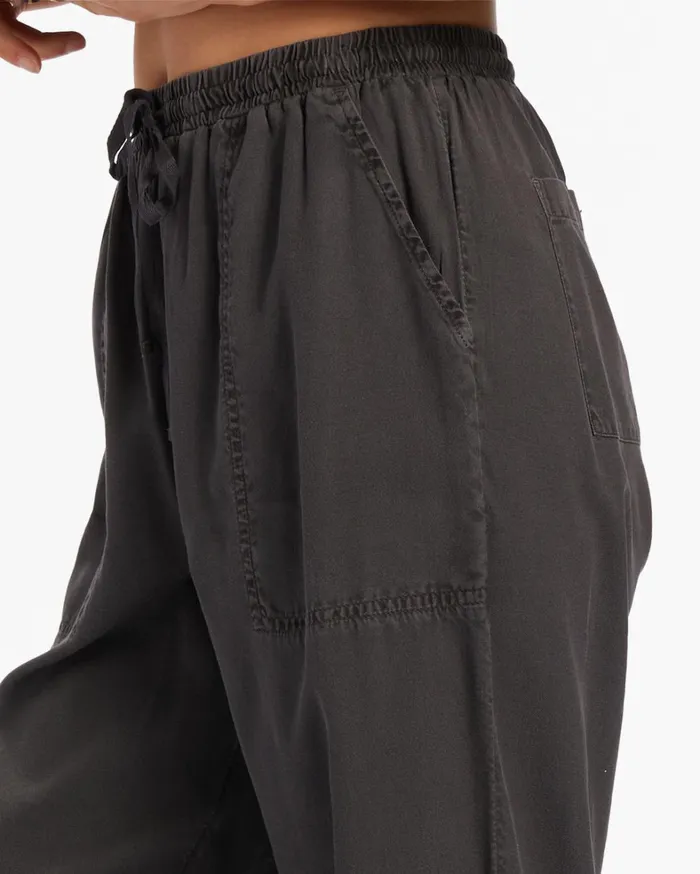 Billabong Pants Women Beachy Keen Woven Pant Off Black 1 Billabong Pants Women Beachy Keen Woven Pant Off Black 1