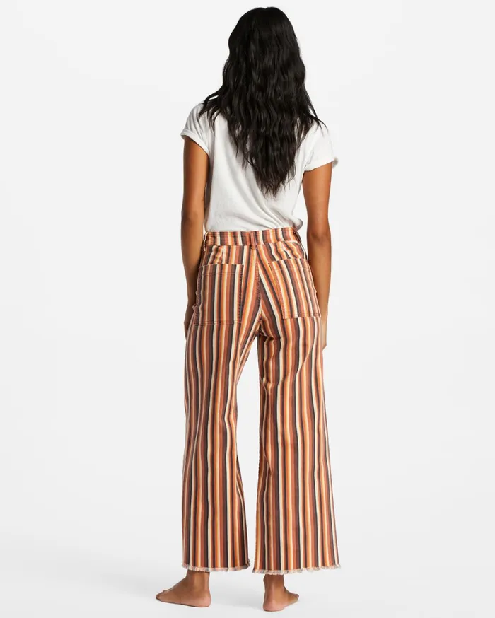 Billabong Pants Women Free Fall Print Wide Leg Pants Fire Side Billabong Pants Women Free Fall Print Wide Leg Pants Fire Side