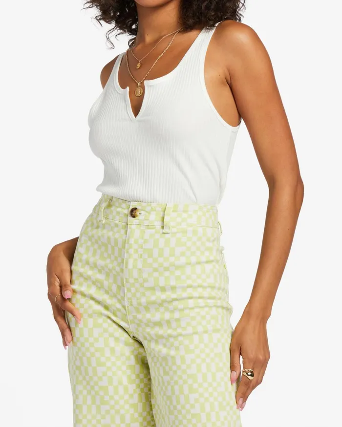 Billabong Pants Women Free Fall Print Wide Leg Pants Light Lime Billabong Pants Women Free Fall Print Wide Leg Pants Light Lime
