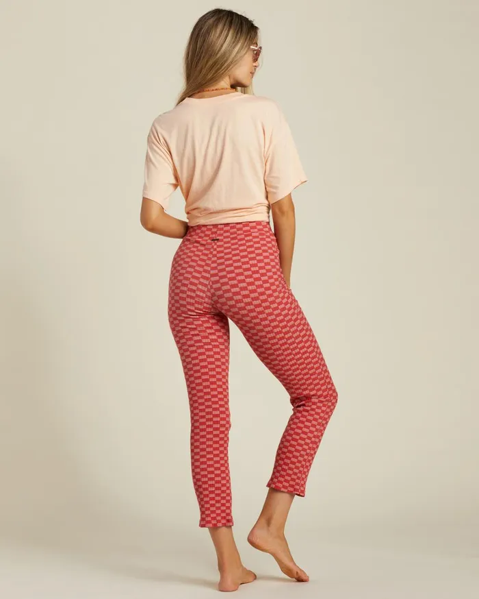 Billabong Pants Women Good Days HighWaisted Bootcut Pants Pink Skies Billabong Pants Women Good Days HighWaisted Bootcut Pants Pink Skies