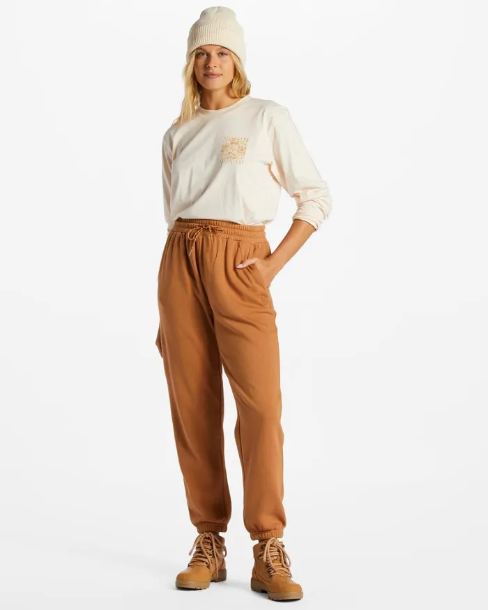 Billabong Pants Women Halifax Joggers Caramel