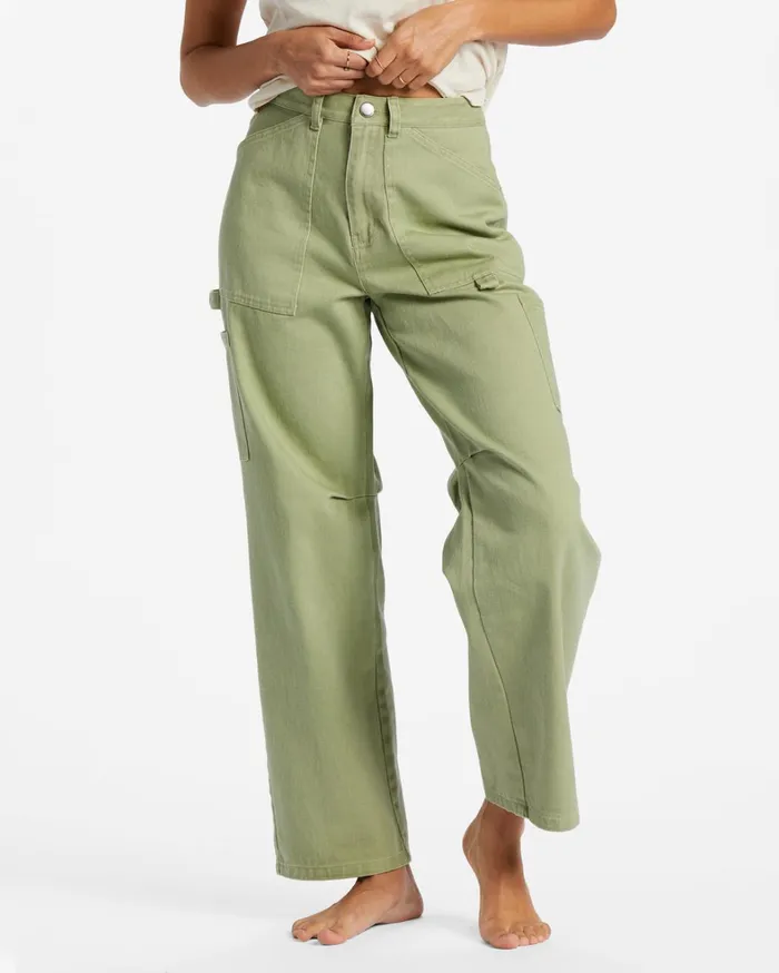 Billabong Pants Women Leia Cargo Pants Avocado Billabong Pants Women Leia Cargo Pants Avocado